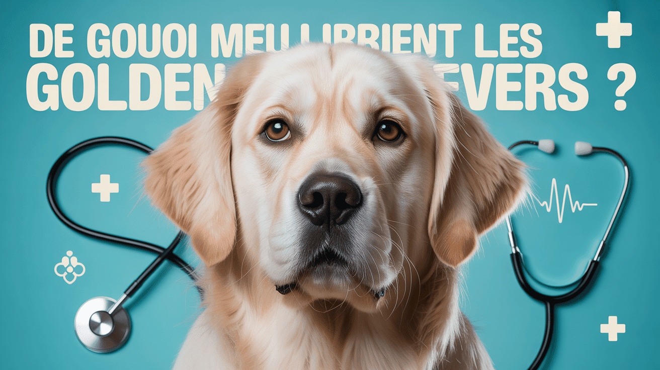 de quoi meurt un golden retriever en gros plan stéthoscope