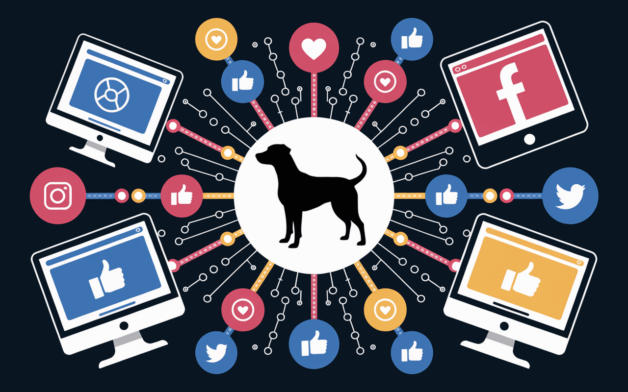 Illustration phénomène viral Issa Bensalah chien