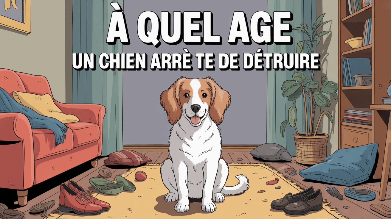 jusqu'à quel âge un chien détruit image salon chien bêtises