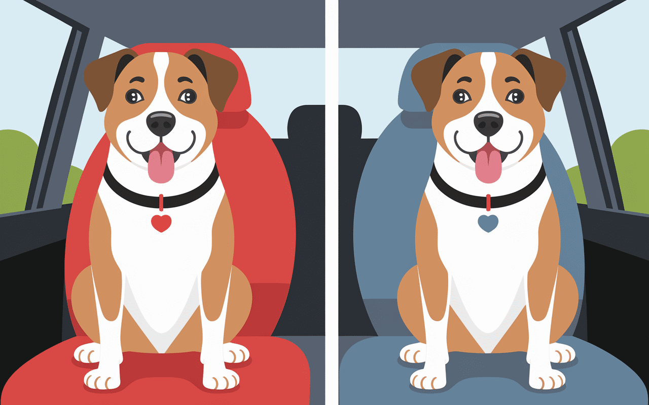 Remède de grand-mère pour chien malade en voiture chien stressé et détendu