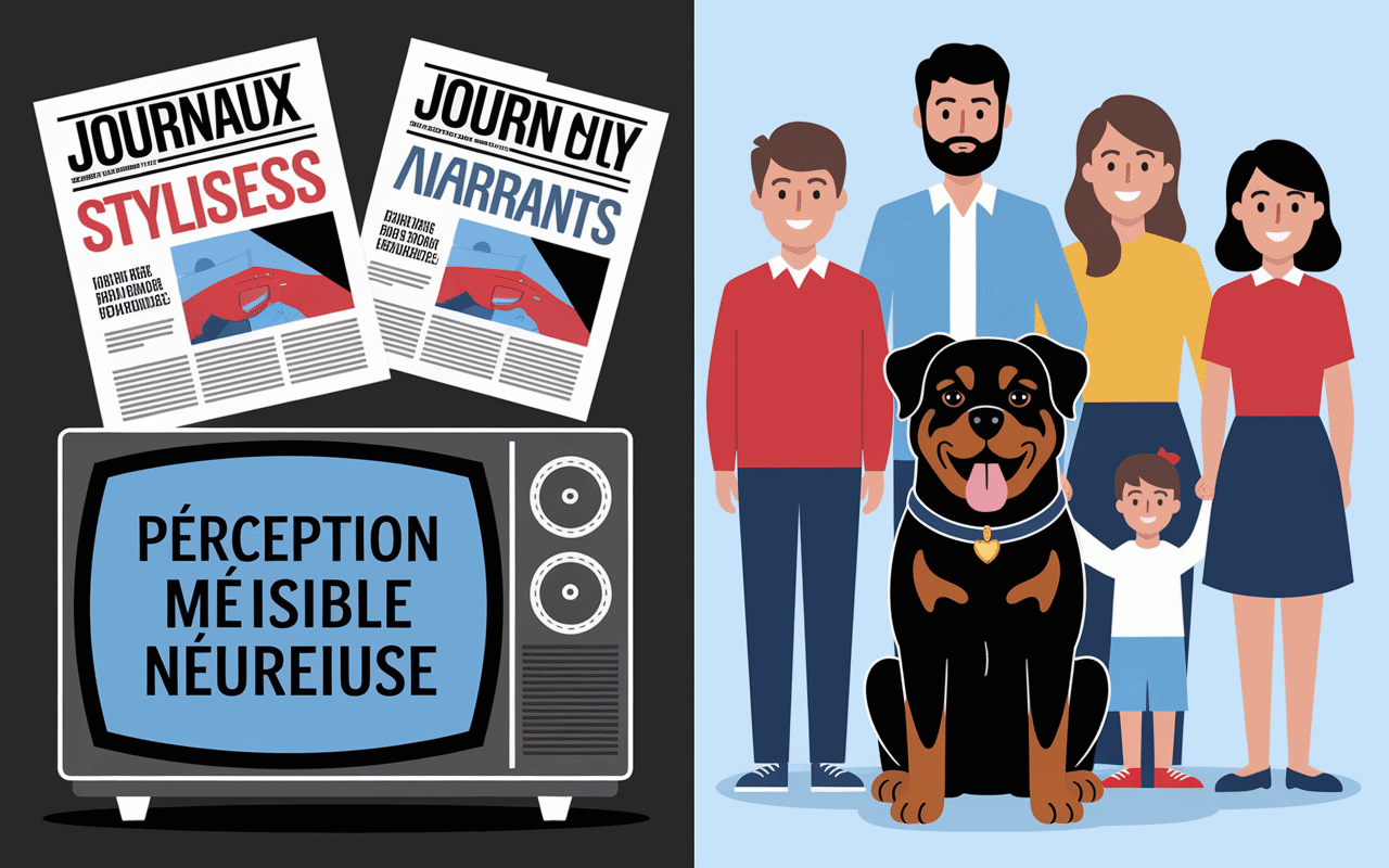 rottweiler mechant image medias famille paisible