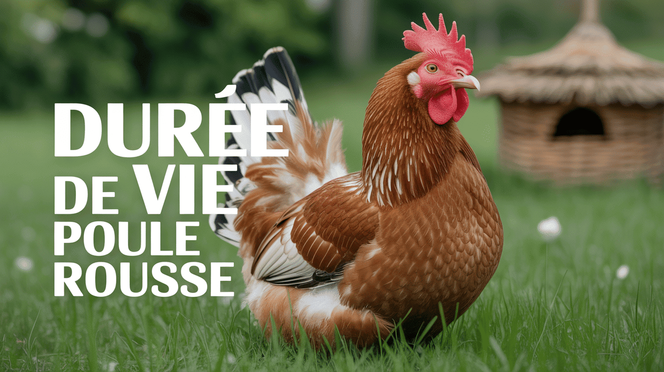 Poule rousse dans basse-cour durée vie poule rousse