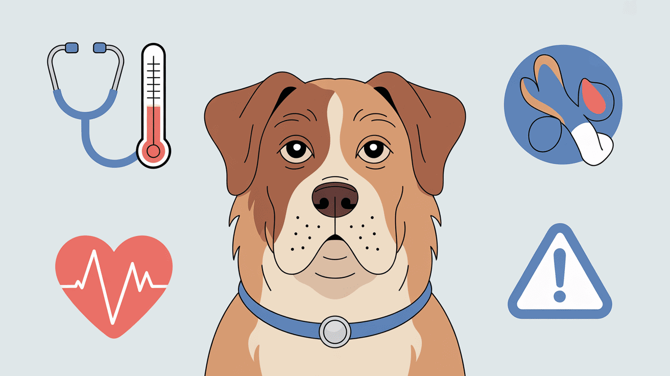 leptospirose chien symptômes illustration fièvre et fatigue