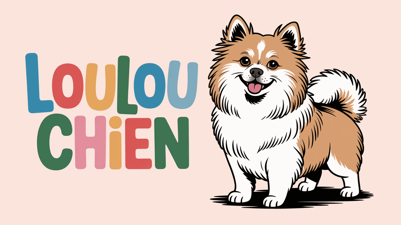 loulou chien spitz blanc crème pelage dense