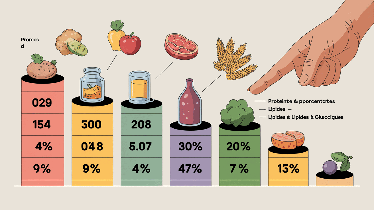 tableau nutritionnel marque croquette chat à éviter