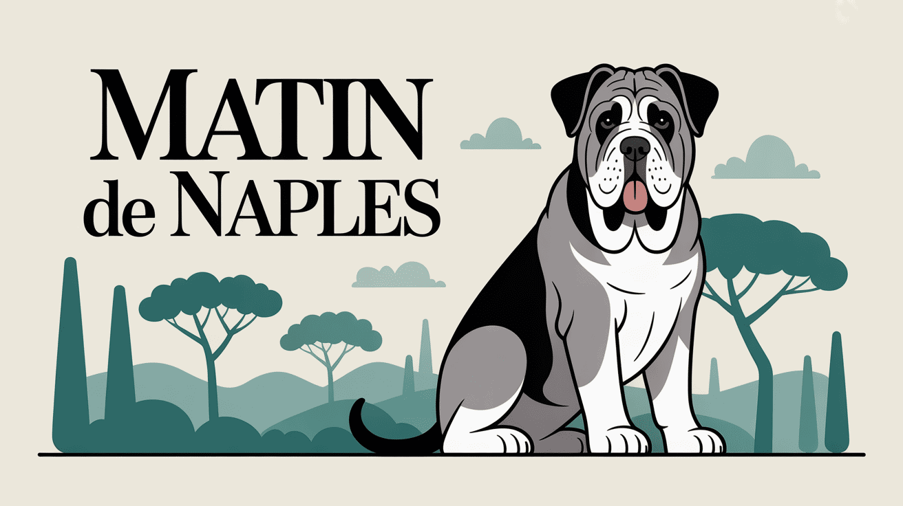 matin de naple chien gris imposant paysage mediterraneen