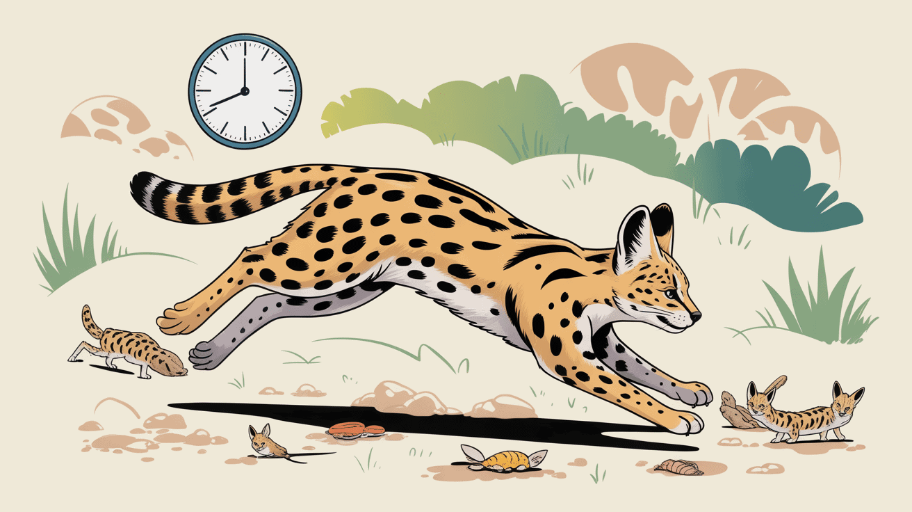 serval domestique comportement alimentation