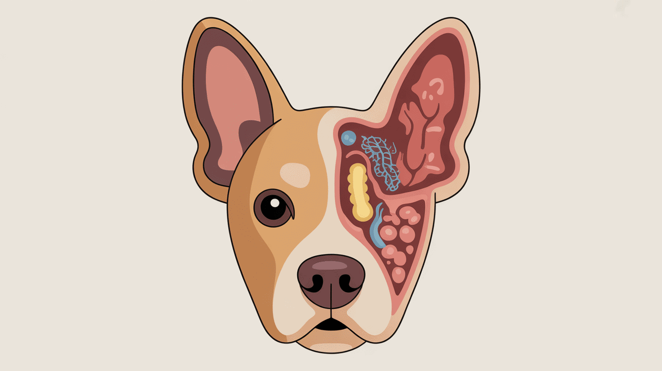 Nettoyage oreilles chien coupe oreille, cérumen, bactéries