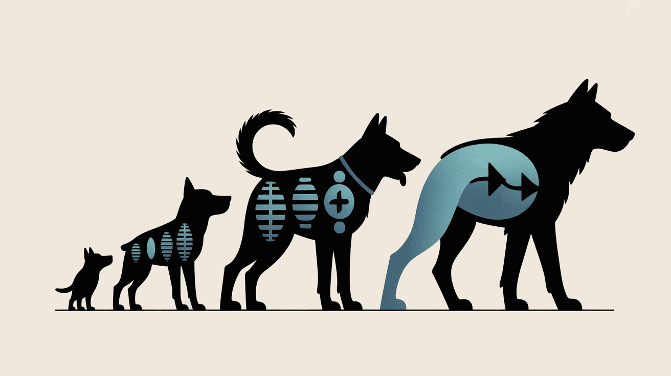 évolution loup tchécoslovaque silhouettes loup berger allemand hybride