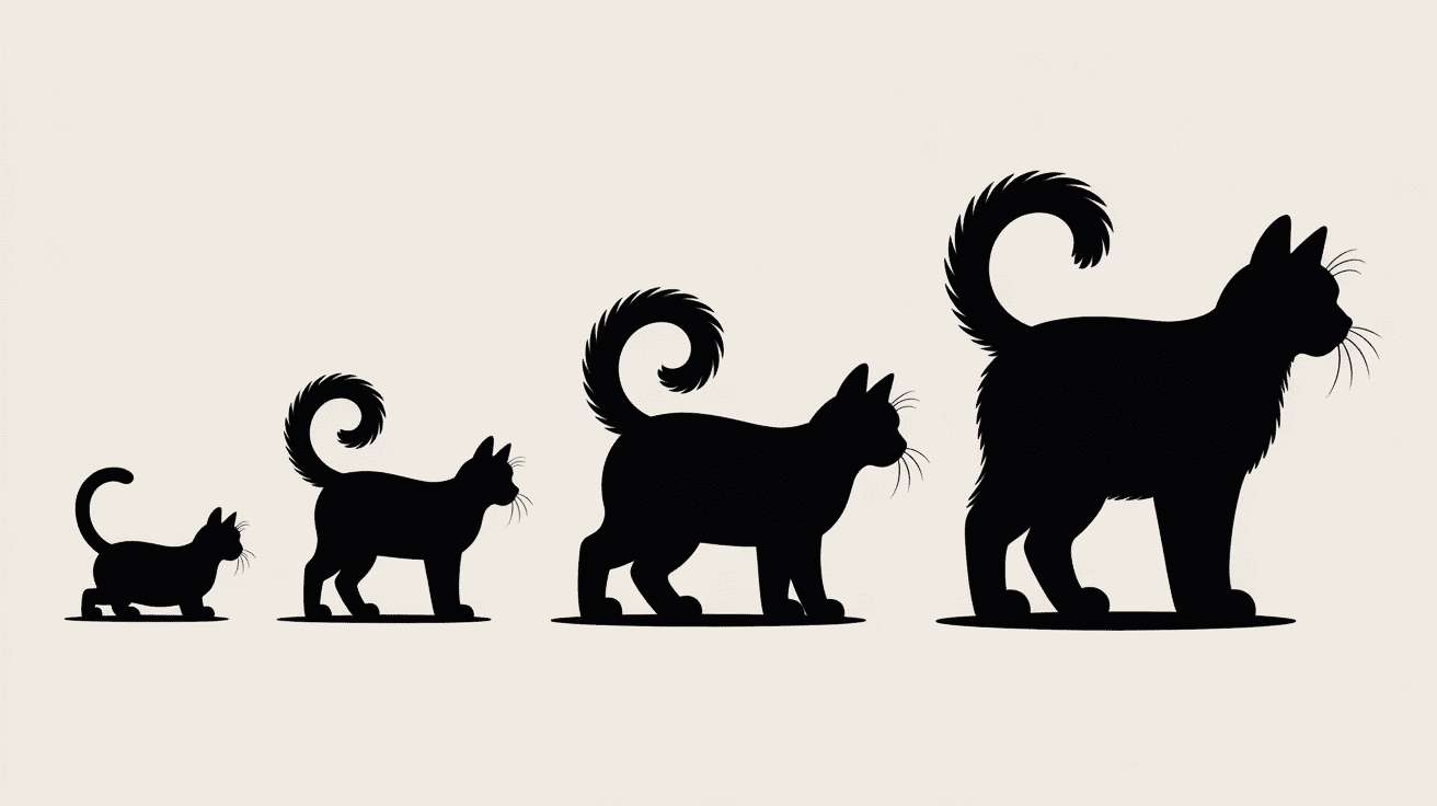 Evolution pixie bob chat queue courte pattes larges