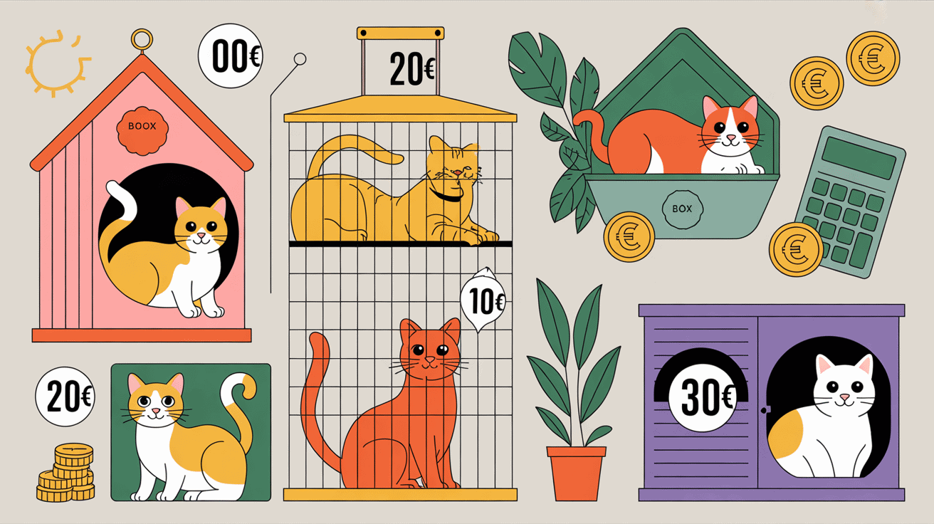 pension pour chat tarif infographie prix box