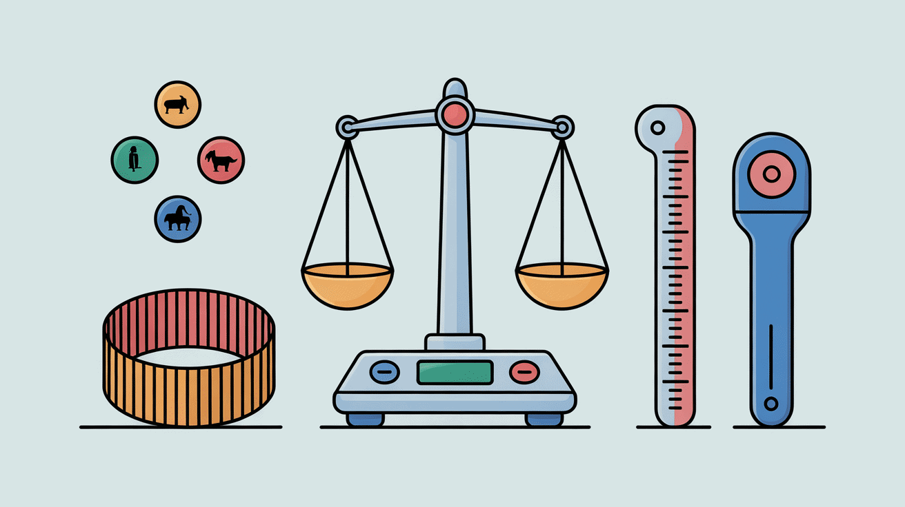 Outils pour mesurer poid d un cheval