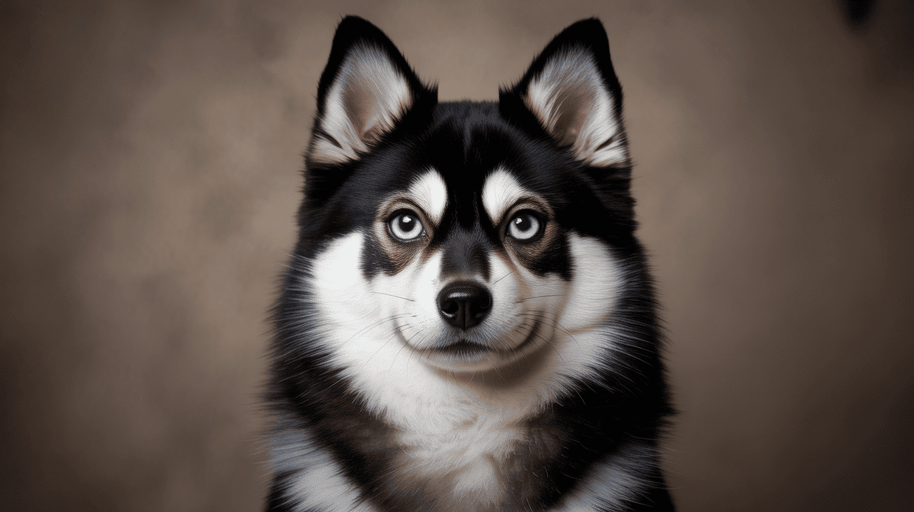 portrait pomsky noir caracteristiques distinctives