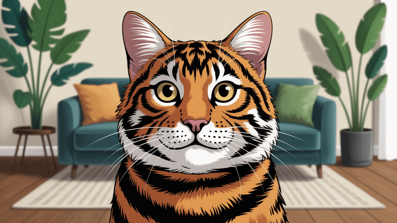 pourquoi mon chat me fixe chat tigré en observation