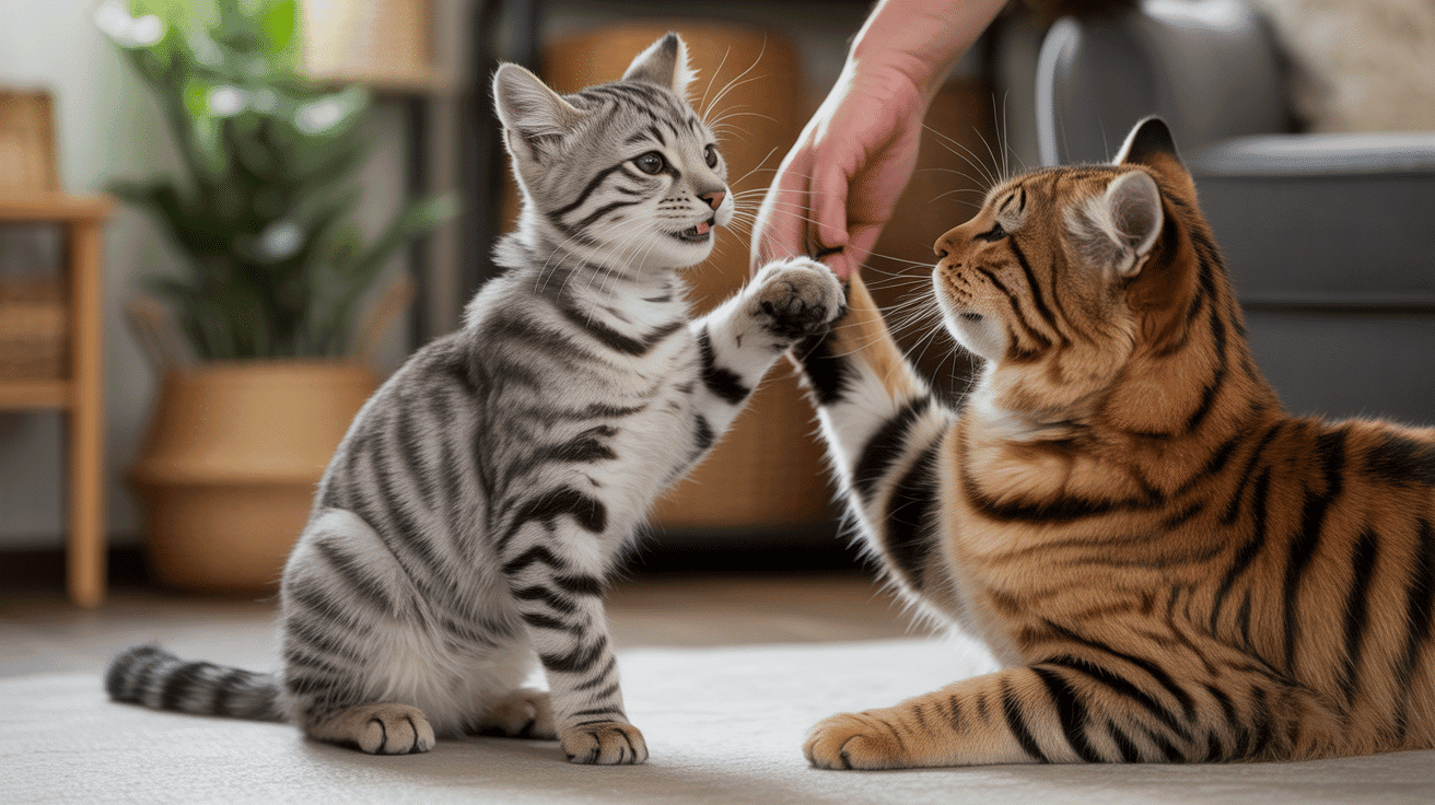 pourquoi mon chat me lèche main gros plan langue