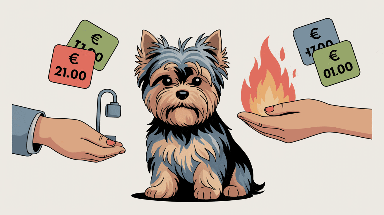 prix d un yorkshire achat chiot illustration