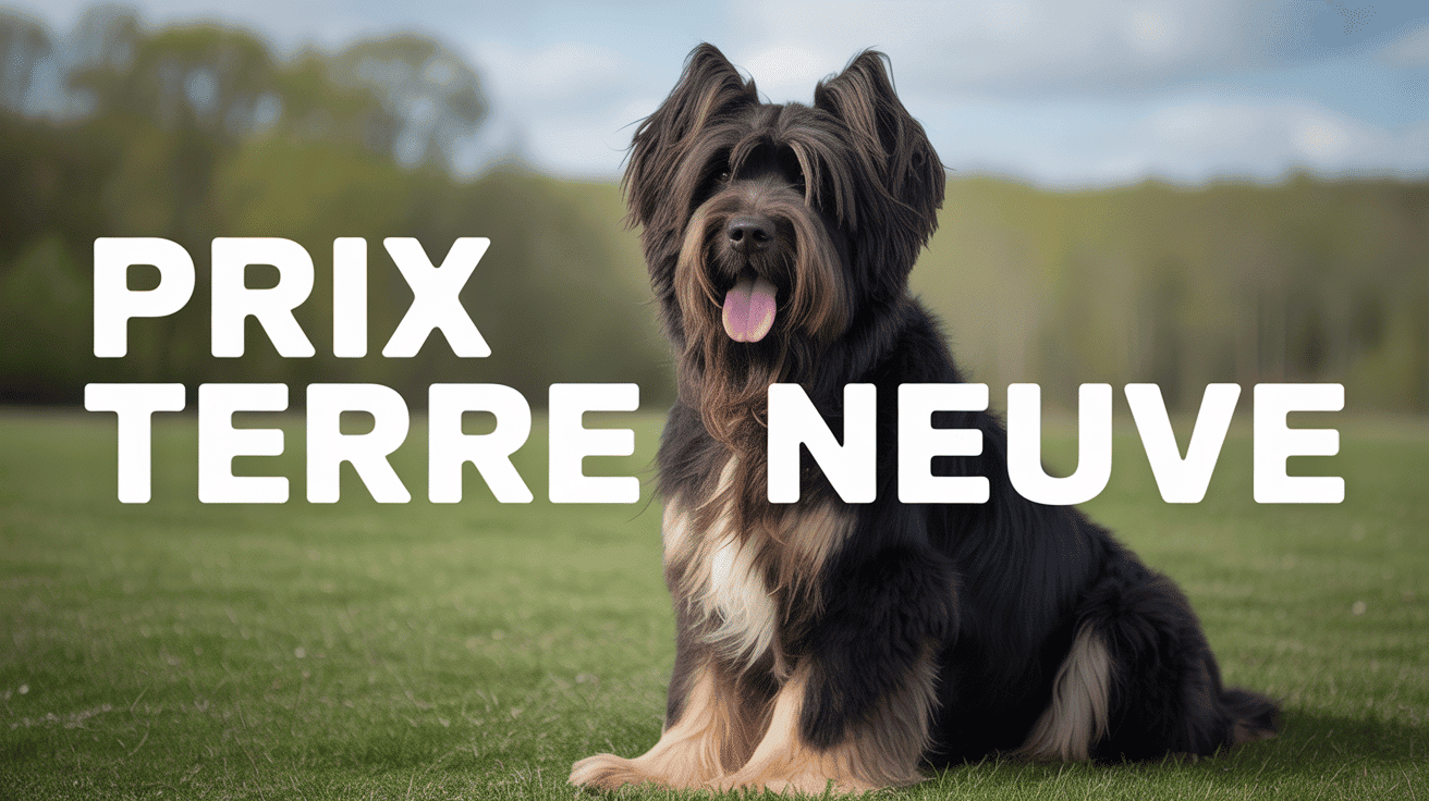 Chien Terre Neuve noir assis prix terre neuve