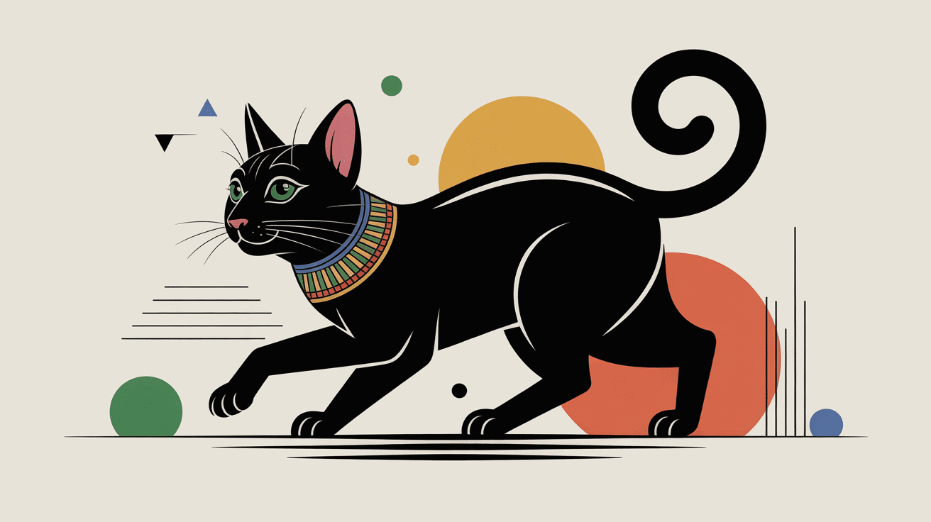 mau égyptien agile en mouvement, pelage tacheté