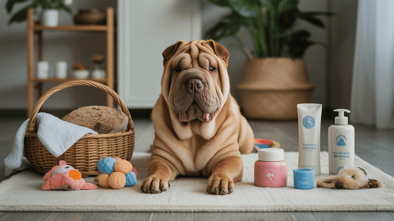 Soins sharpay chien maison