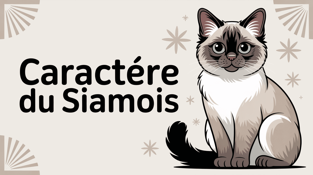 Siamois caractère chat élégant yeux bleus