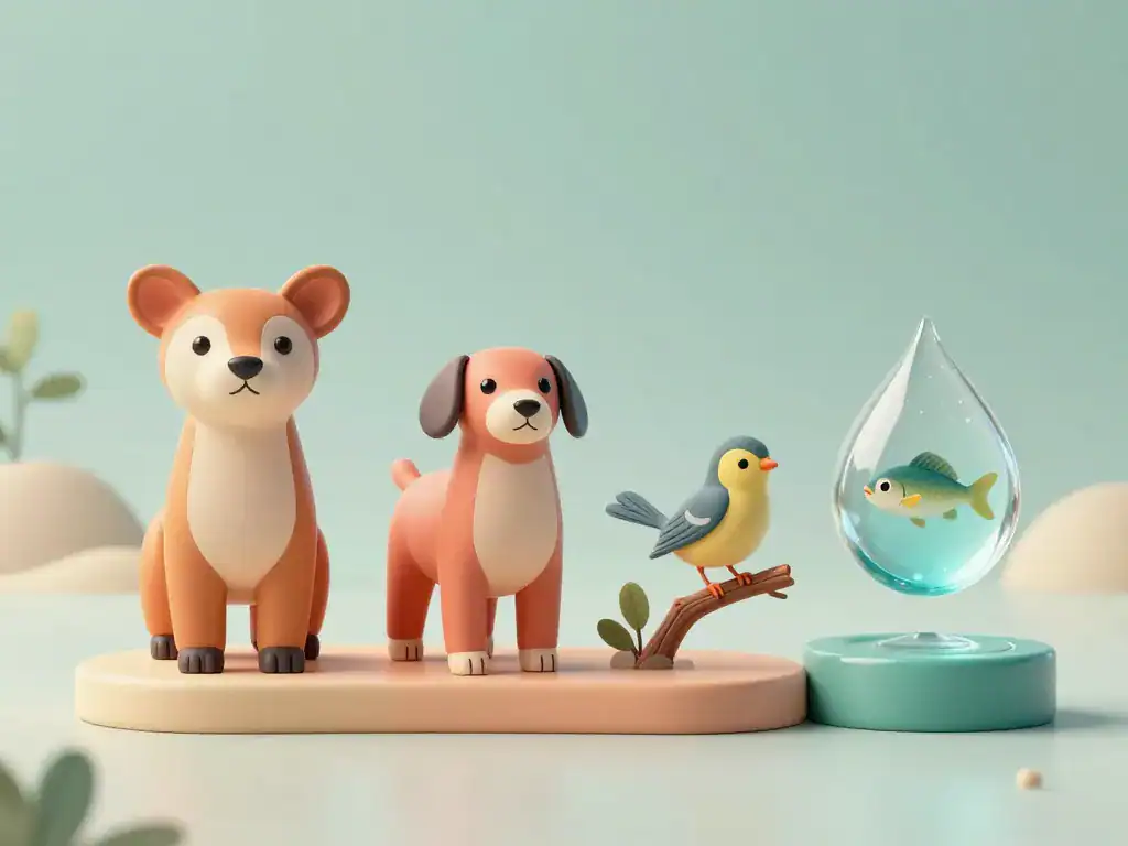 Panorama 3D animal en x: xérus, xoloitzcuintle, xénops, xipho