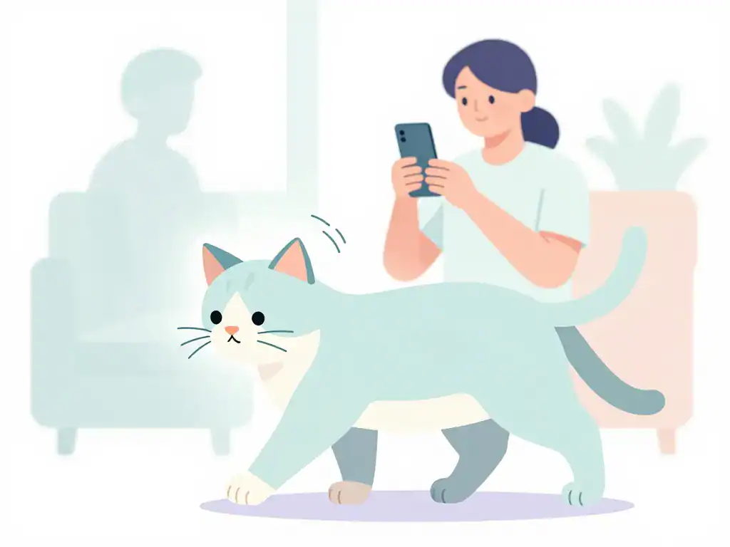 Chat trisomique symptômes visibles : tête penchée, démarche instable
