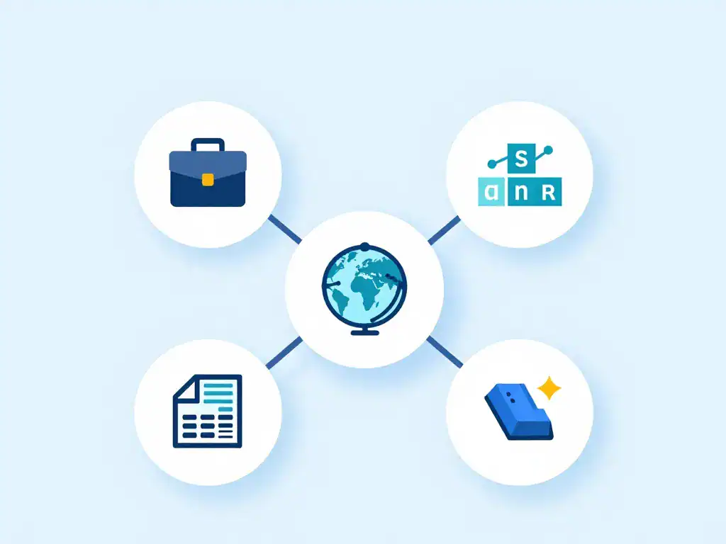 Schéma hucan marque acronyme domaine typo