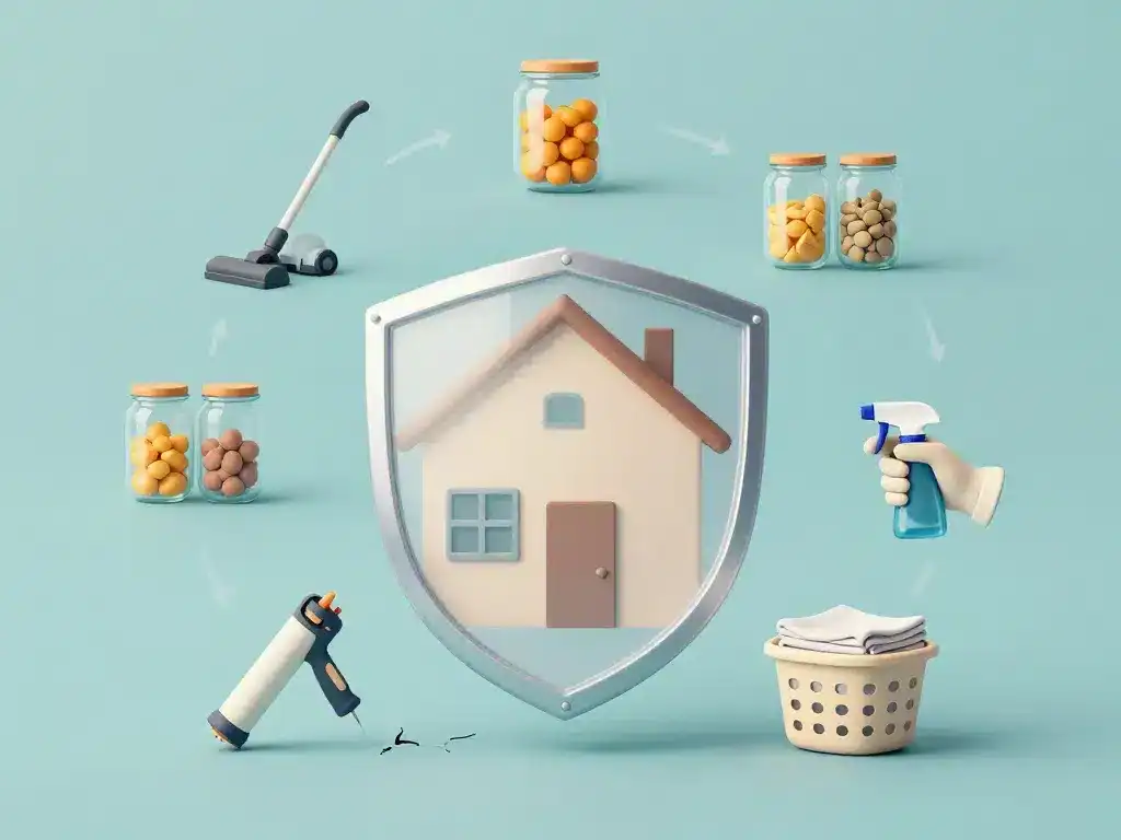 Icônes actions contre minuscule insecte noir tres petit