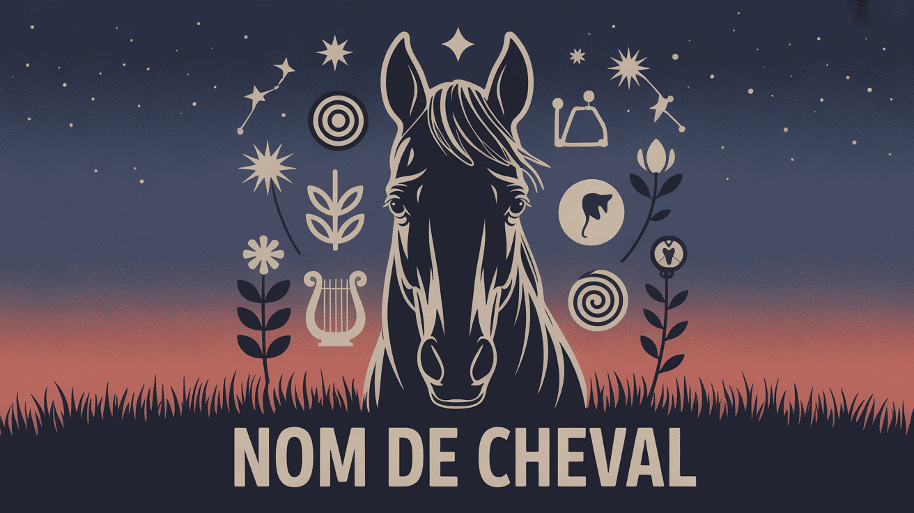 nom de cheval illustration critères et règles
