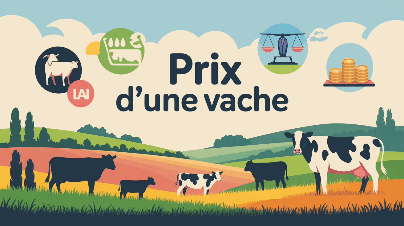 Illustration du prix d'une vache en France par race, âge et marché
