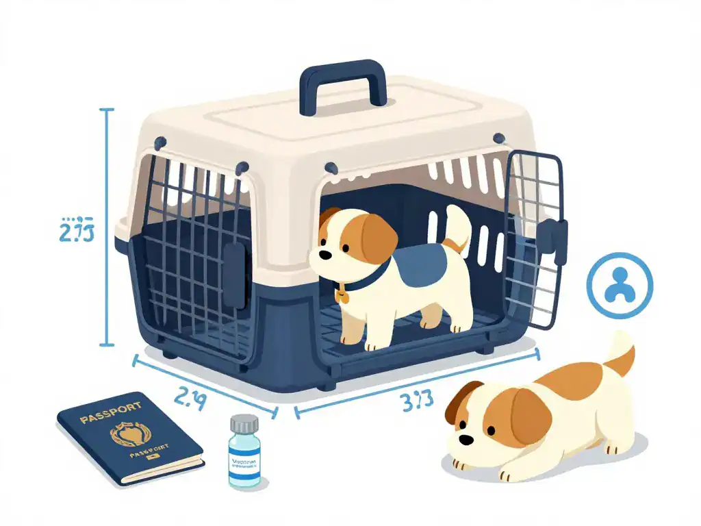 Air France chien cabine prix schéma règles poids dimensions documents