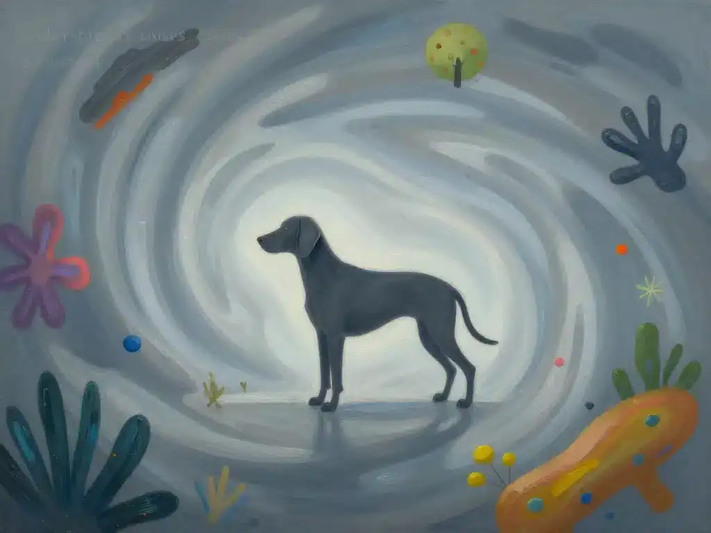 Braque de Weimar dangereux stress et besoins non comblés