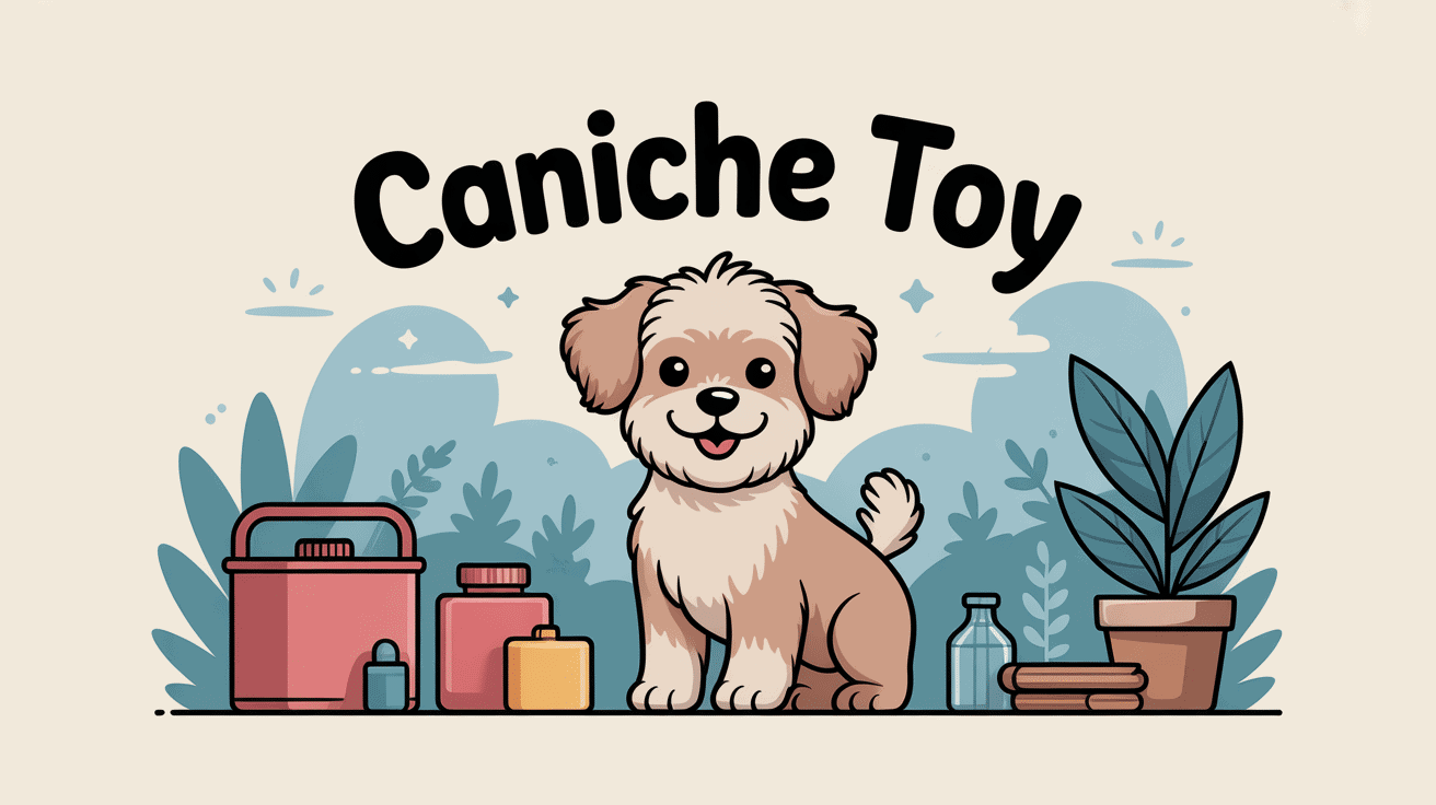 chien caniche toy mignon élégant illustration vectorielle