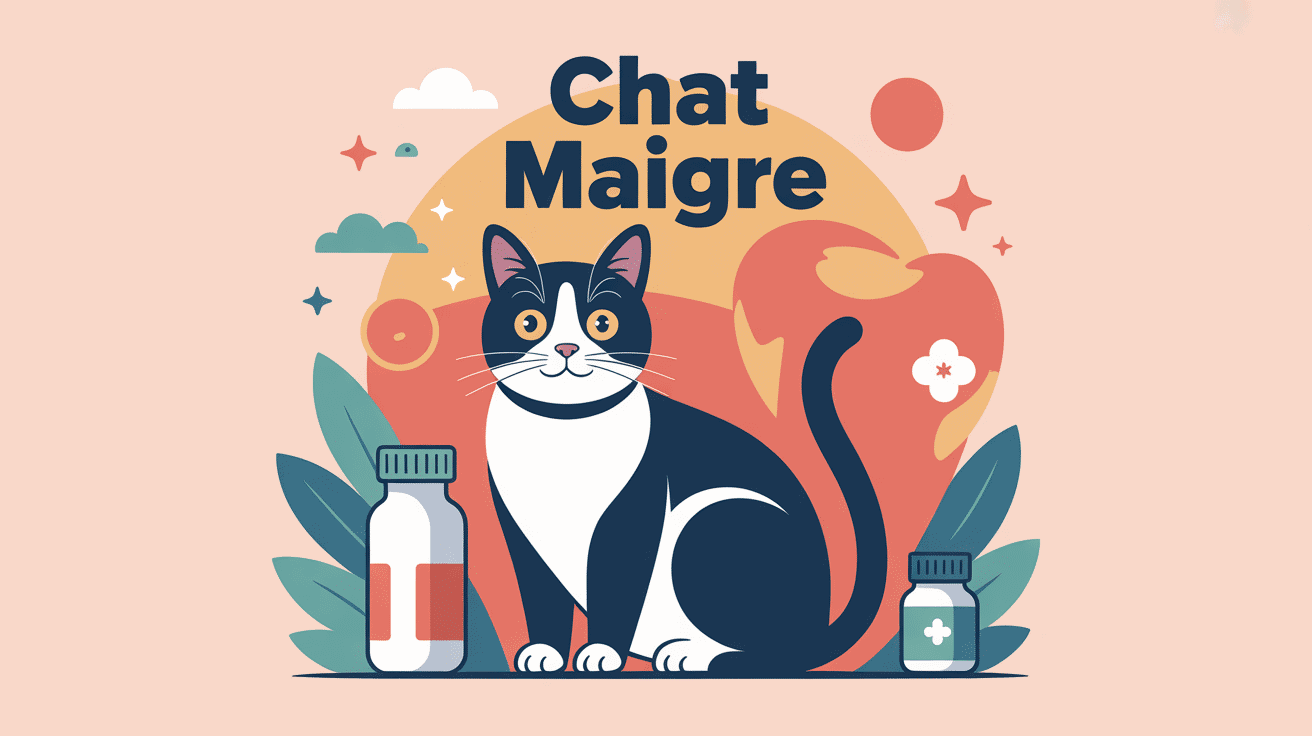 chat maigre illustration centrale environnement rassurant
