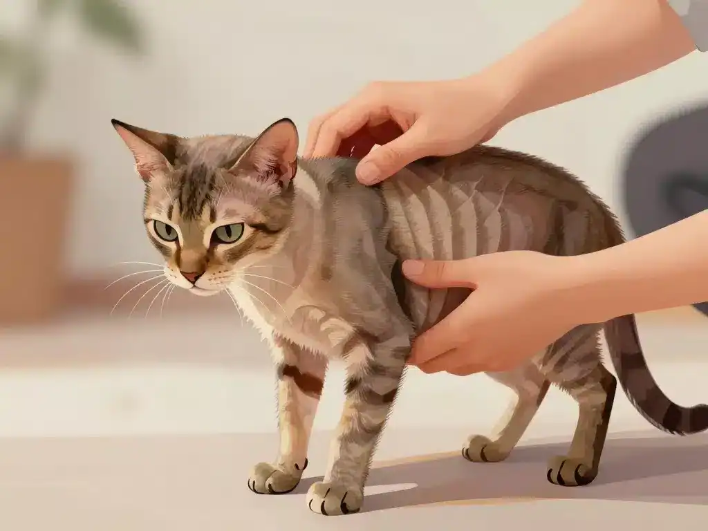 chat maigre signes inquiétants illustration