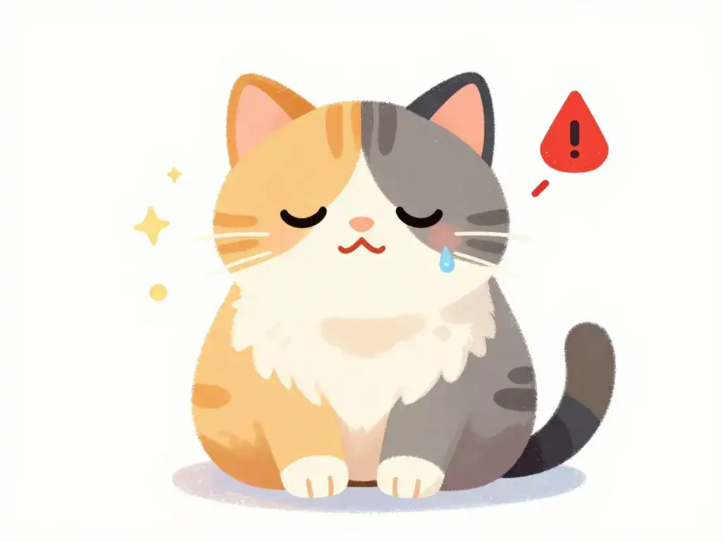 chat qui bave illustration normal inquiétant