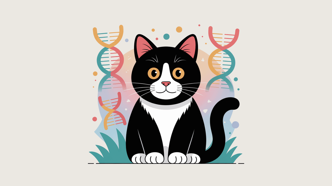 chat trisomie 21 illustration vectorielle pédagogique