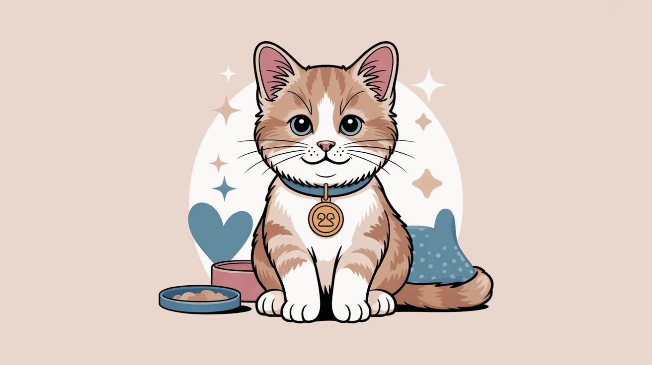 Collier chaton personnalisable sur chaton mignon avec médaille