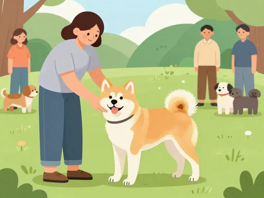 akita americain education socialisation comportement