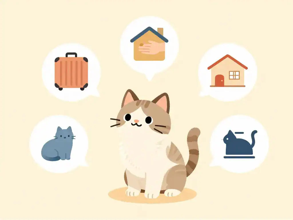 Faire garder son chat choix mode de garde illustration