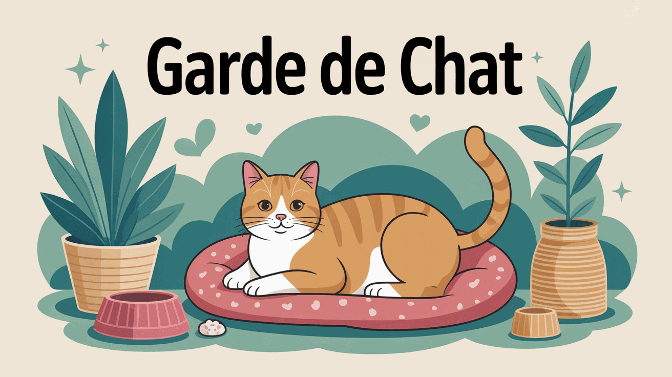 Illustration faire garder son chat dans maison sereine