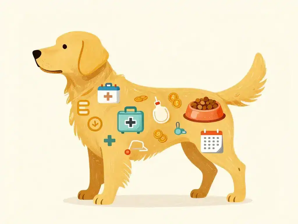 golden retriever prix dépenses annuelles
