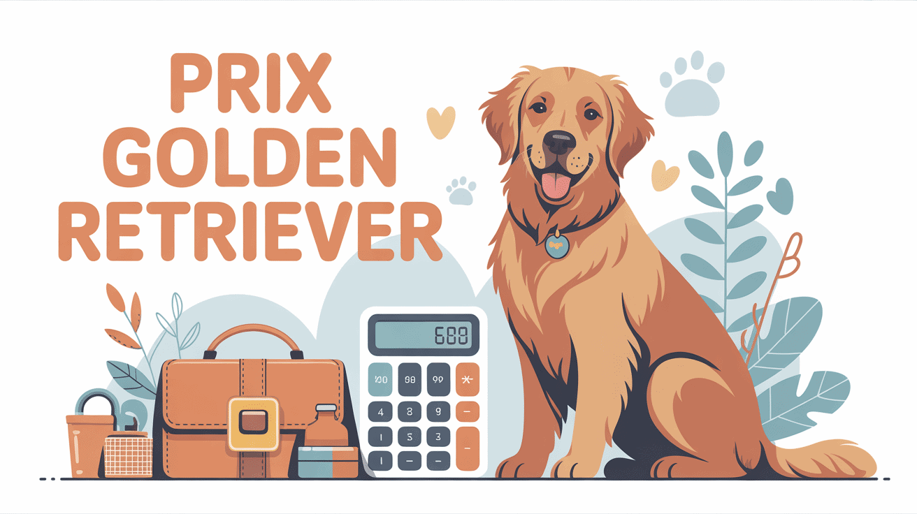 golden retriever prix illustration budget canin
