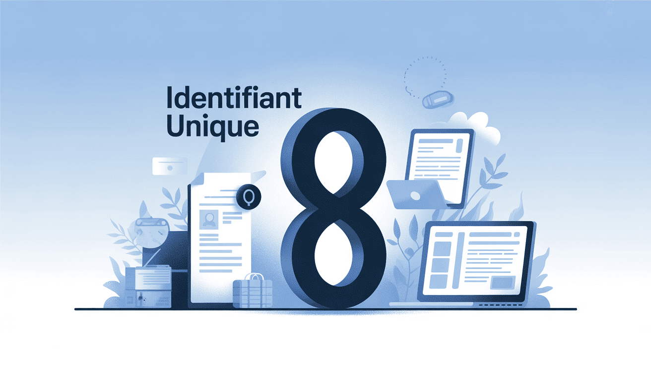 Illustration identifiant unique 52145823 gestion sécurisée