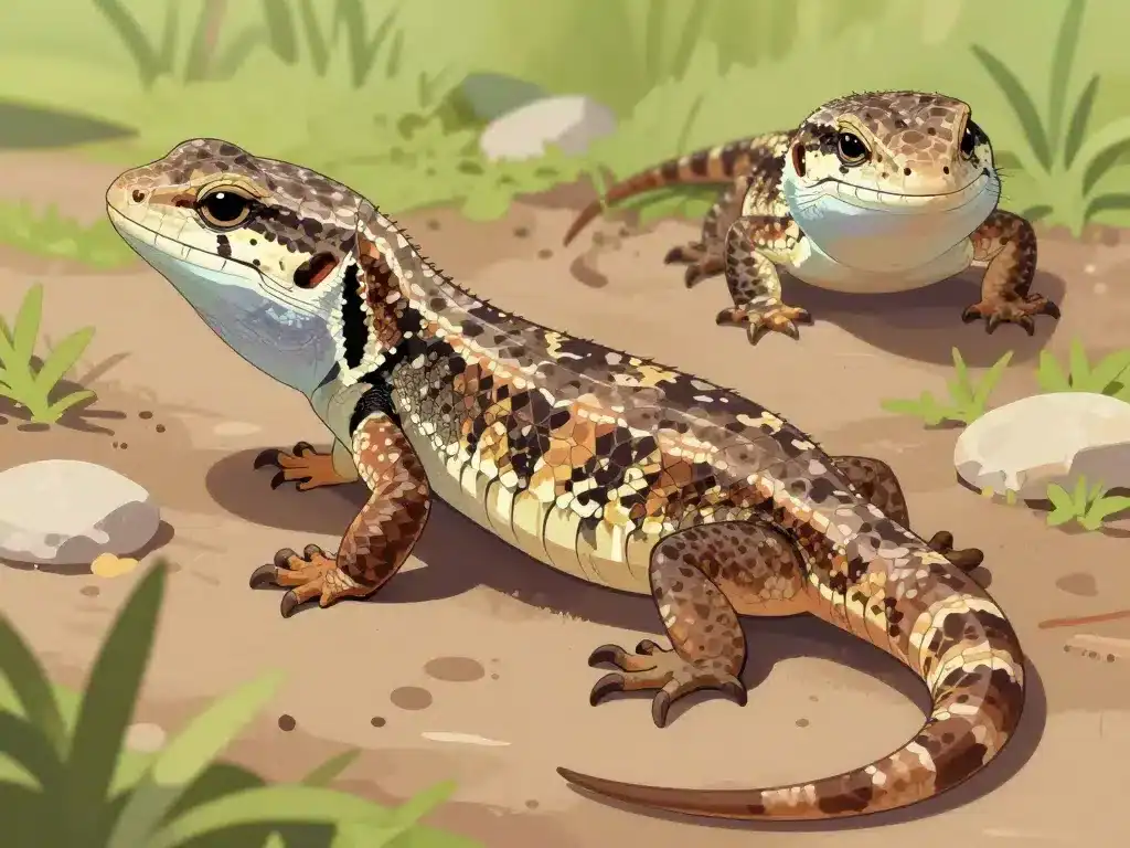 lézard vivipare gros plan identification