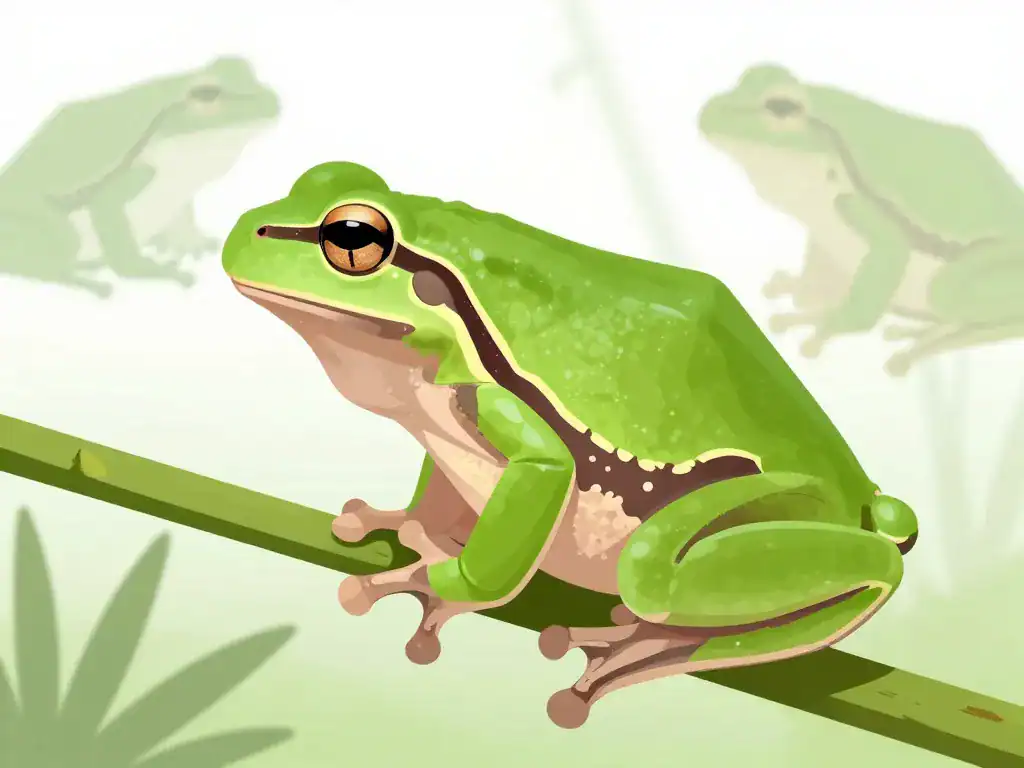 Rainettes vertes gros plan identification grenouilles