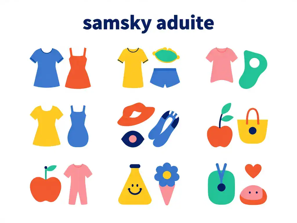 Concept diagramme samsky adulte types produits
