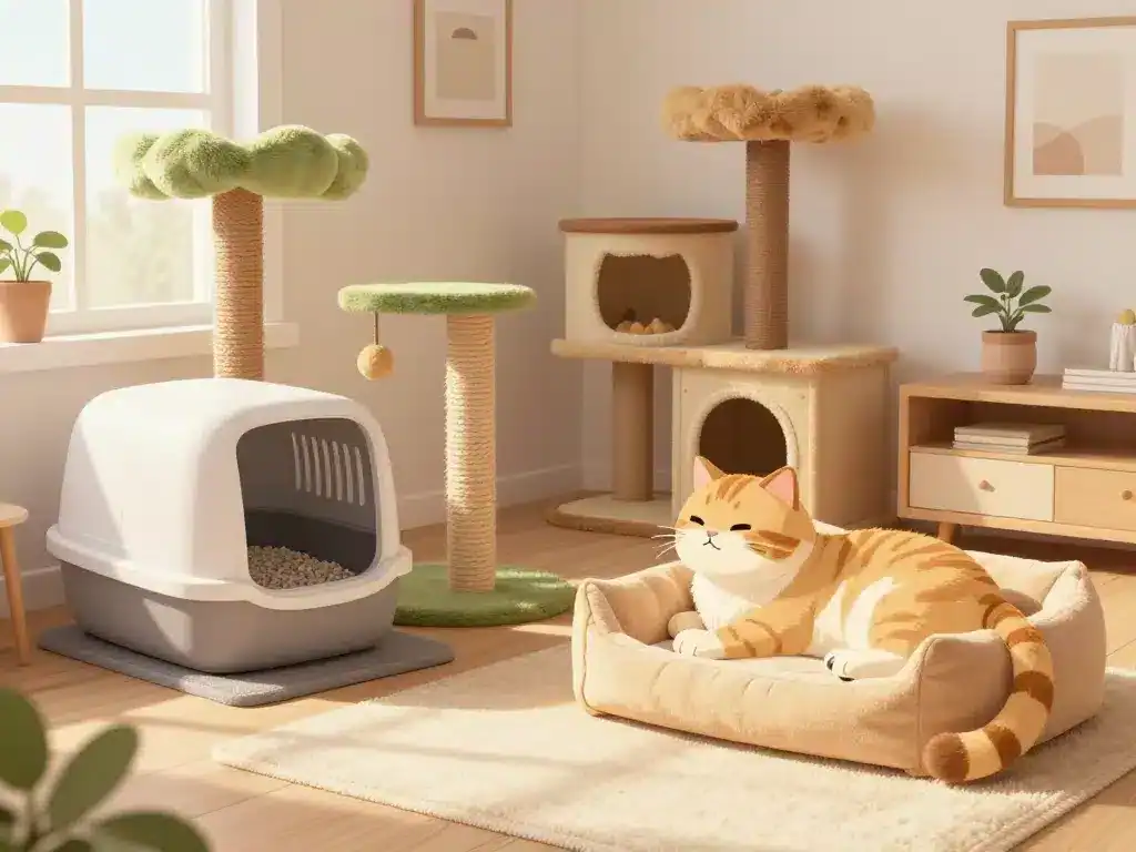 chat geant accessoires adaptés domicile