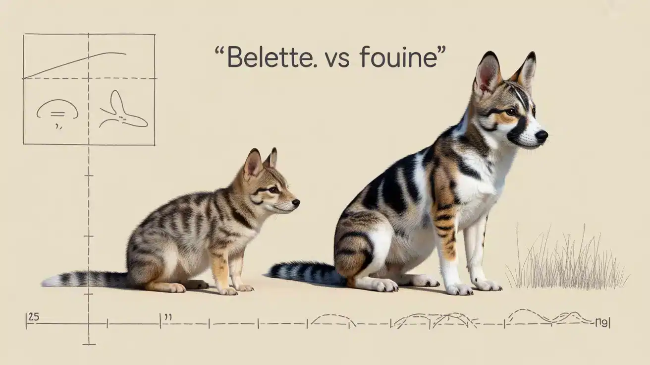 belette vs fouine : différences physiques