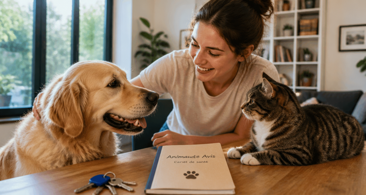 animaute avis accueil chien chat carnet clés
